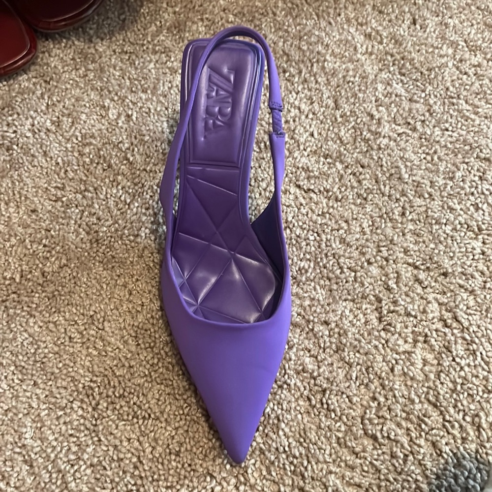 Zara purple shoes